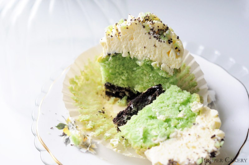 Crème de Menthe cupcake