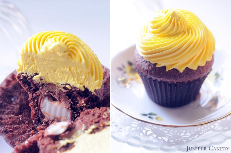 Cadbury Creme Egg Cupcakes