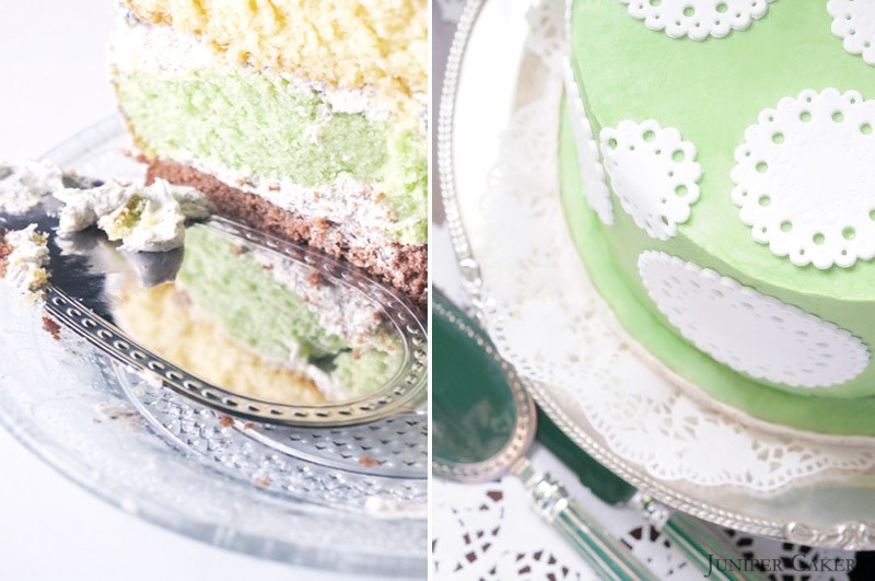 Crème de Menthe Cake In partnership with The Happy Egg Co.