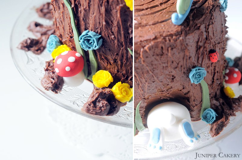 Easter Tutorial Week: How to make a tree trunk & bunny cake!