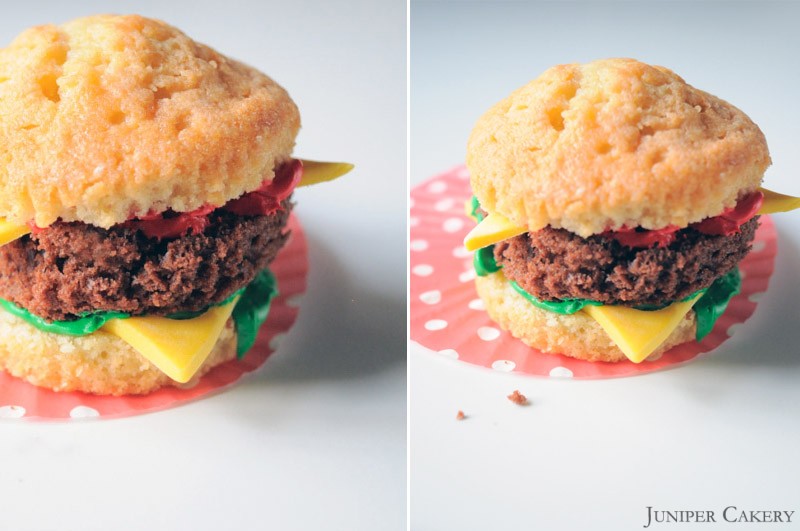 Tutorial Tuesday: How to make a fun burger cupcake!