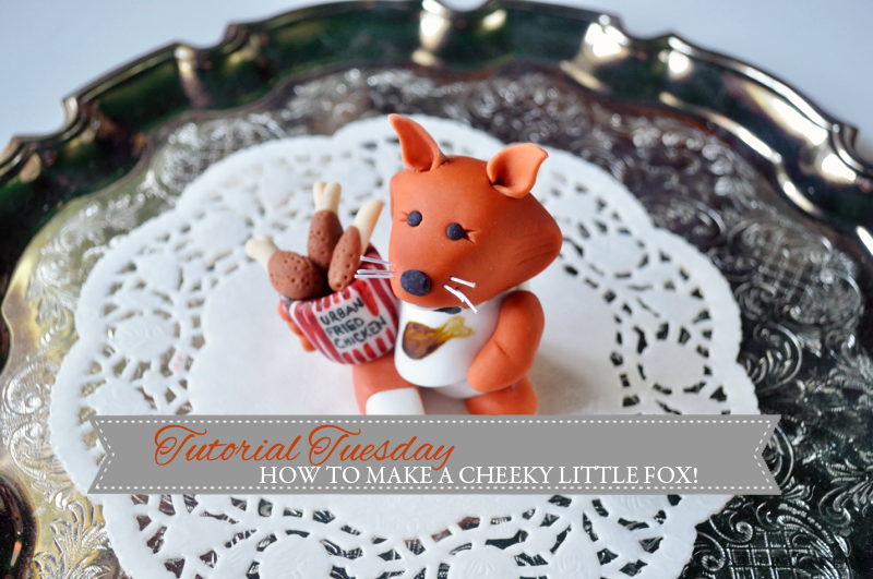 Tutorial Tuesday: How to make a fondant sugarpaste fox