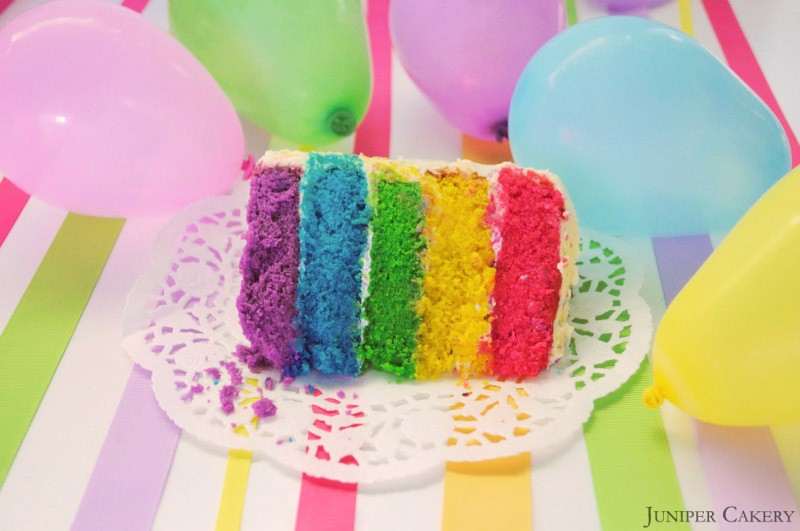 Rainbow Candy Cake by Juniper Cakery