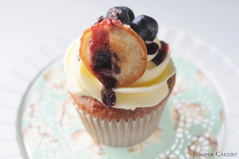 Blueberry Pancake cupcake