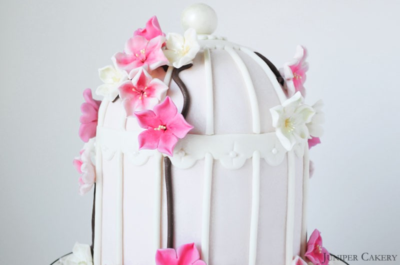 Cherry Blossom Birdcage Cake