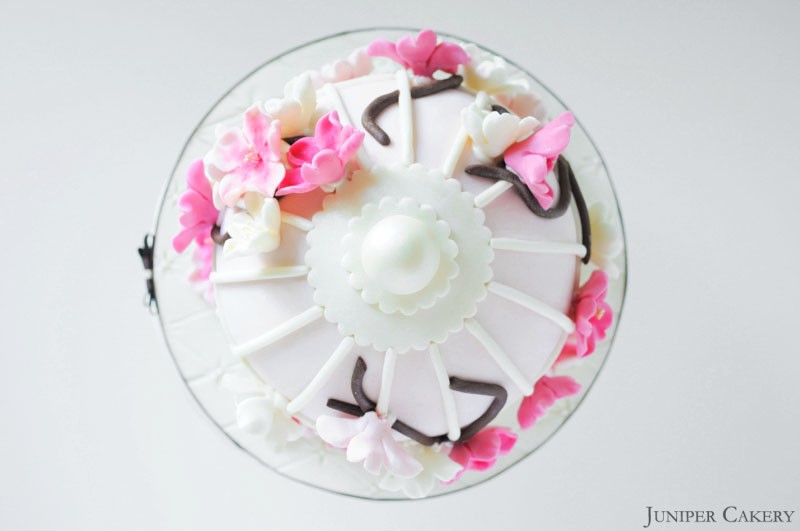 Cherry Blossom Birdcage Cake