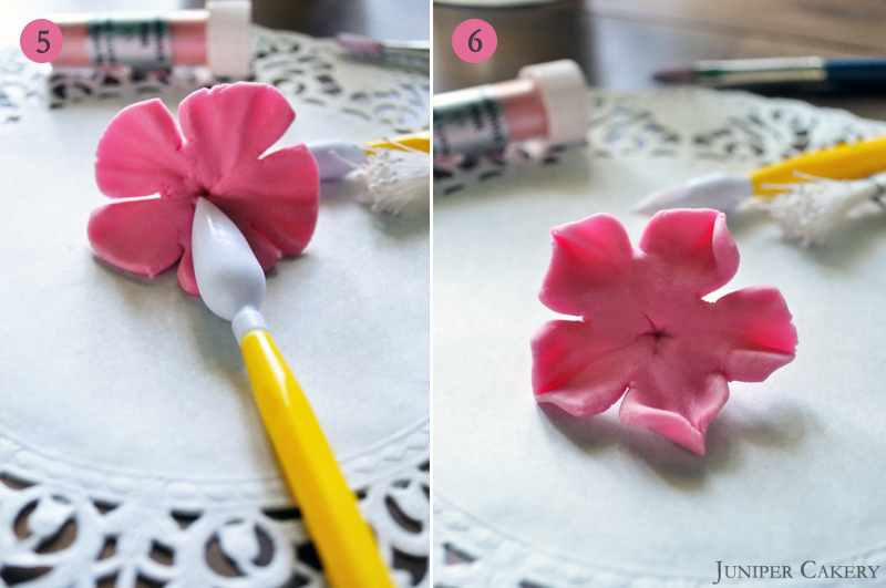 How to make fondant cherry blossoms