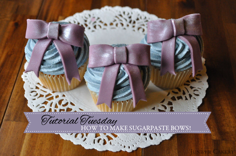 Tutorial Tuesday: How to Make Edible Bows for Cakes and Cupcakes