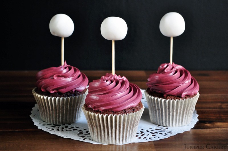 Haunted Black Forest Cupcakes by Juniper Cakery