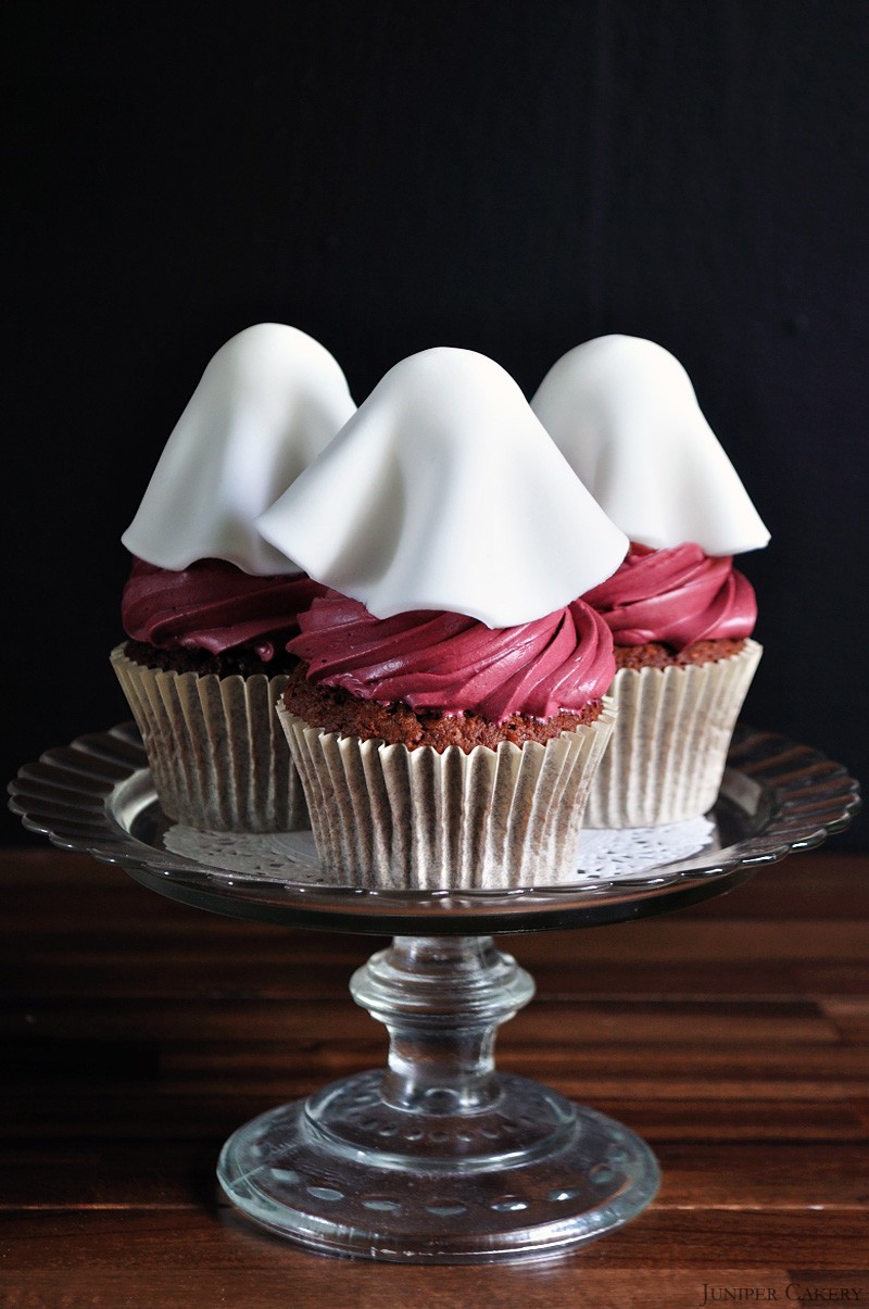 Haunted Black Forest Cupcakes by Juniper Cakery