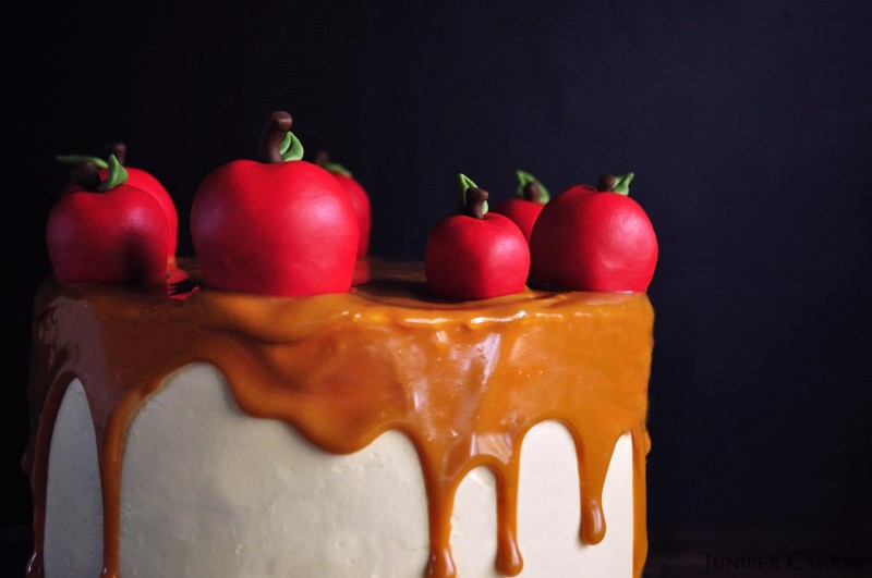 Spiced Apple & Caramel Cake by Juniper Cakery