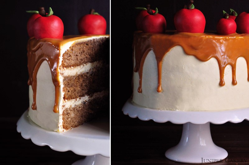 Spiced Apple & Caramel Cake by Juniper Cakery