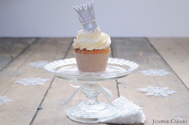 Vanilla Snow Queen Cupcake by Juniper Cakery