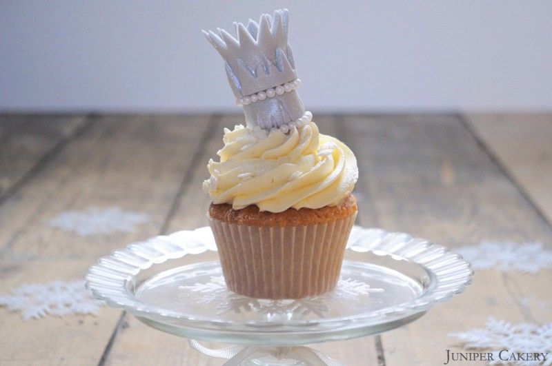 Vanilla Snow Queen Cupcake by Juniper Cakery