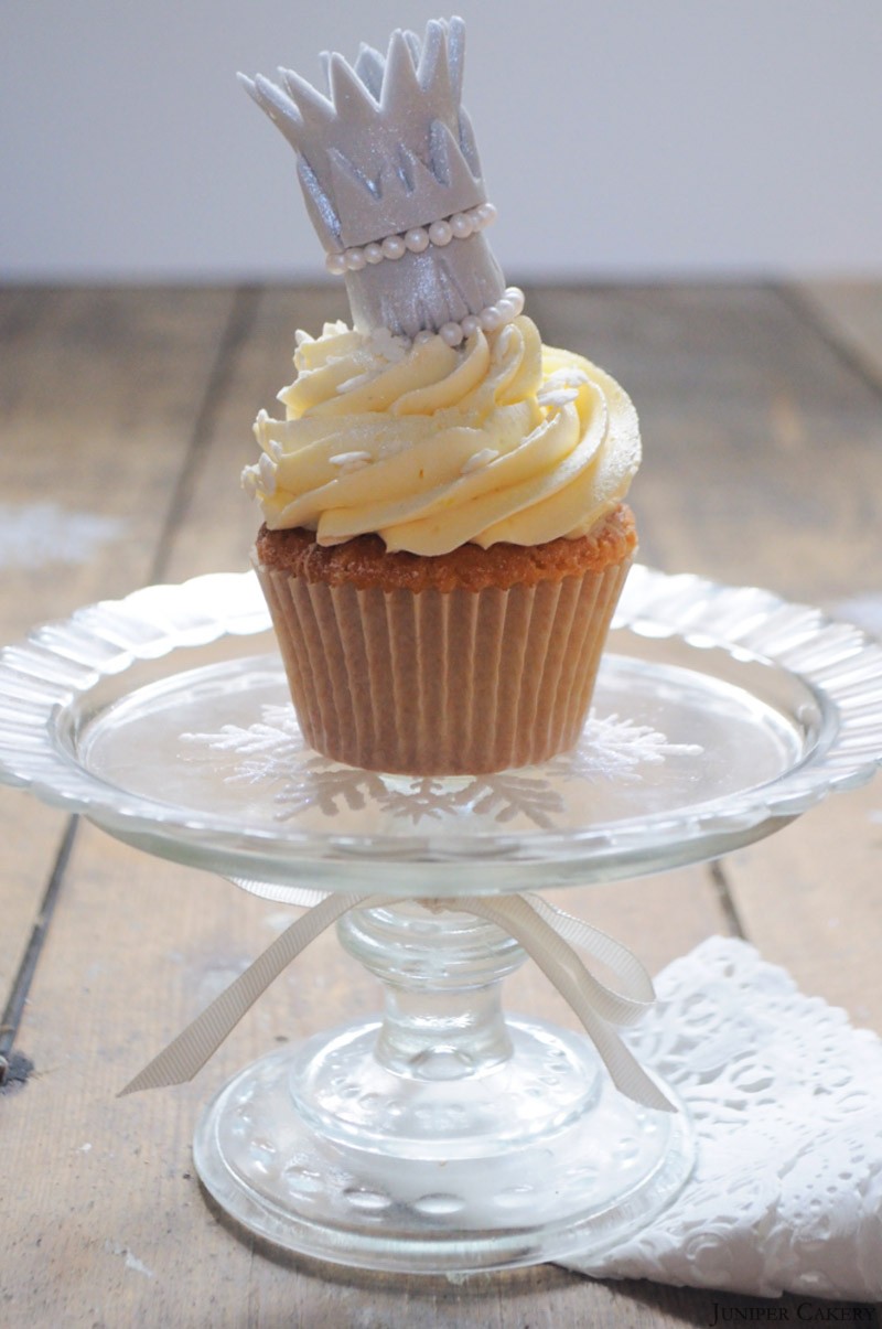 Vanilla Snow Queen Cupcake by Juniper Cakery