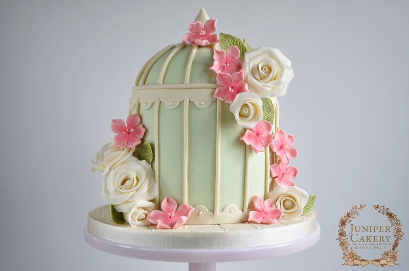 Floral Birdcage Cake by Juniper Cakery