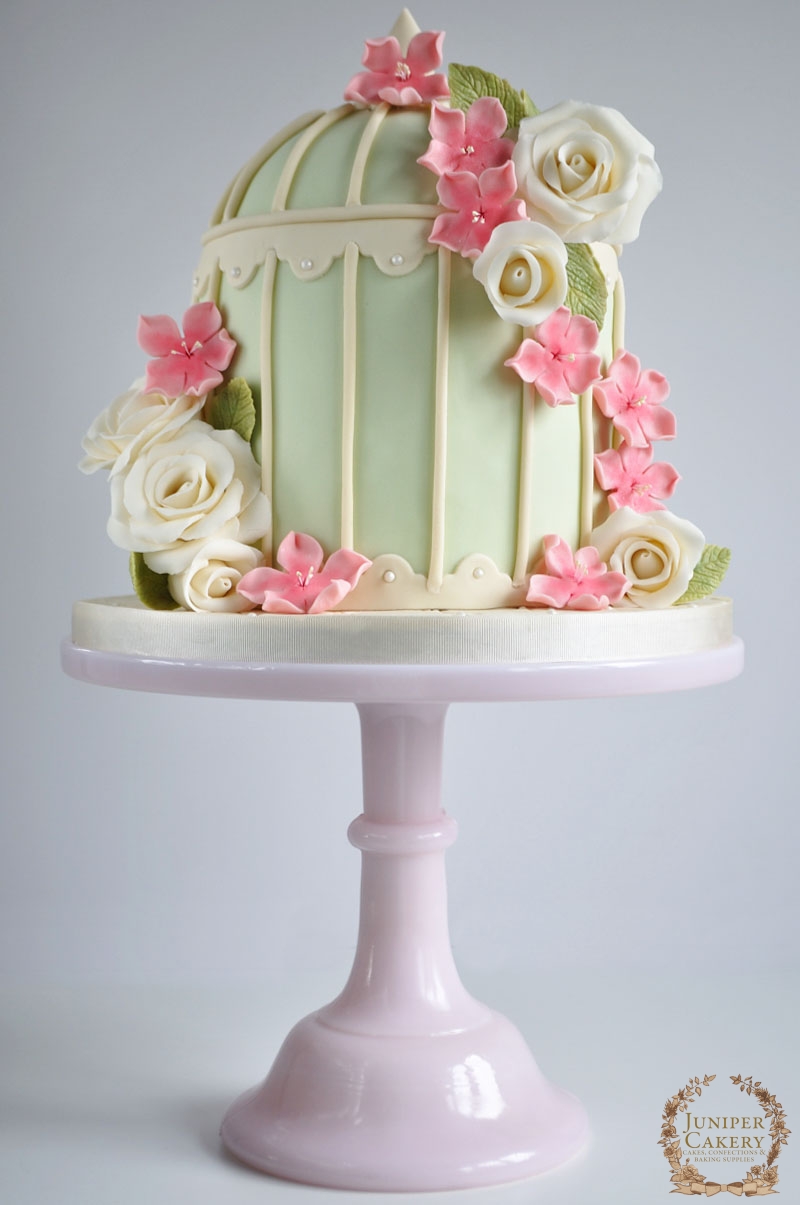 Floral Birdcage Cake by Juniper Cakery