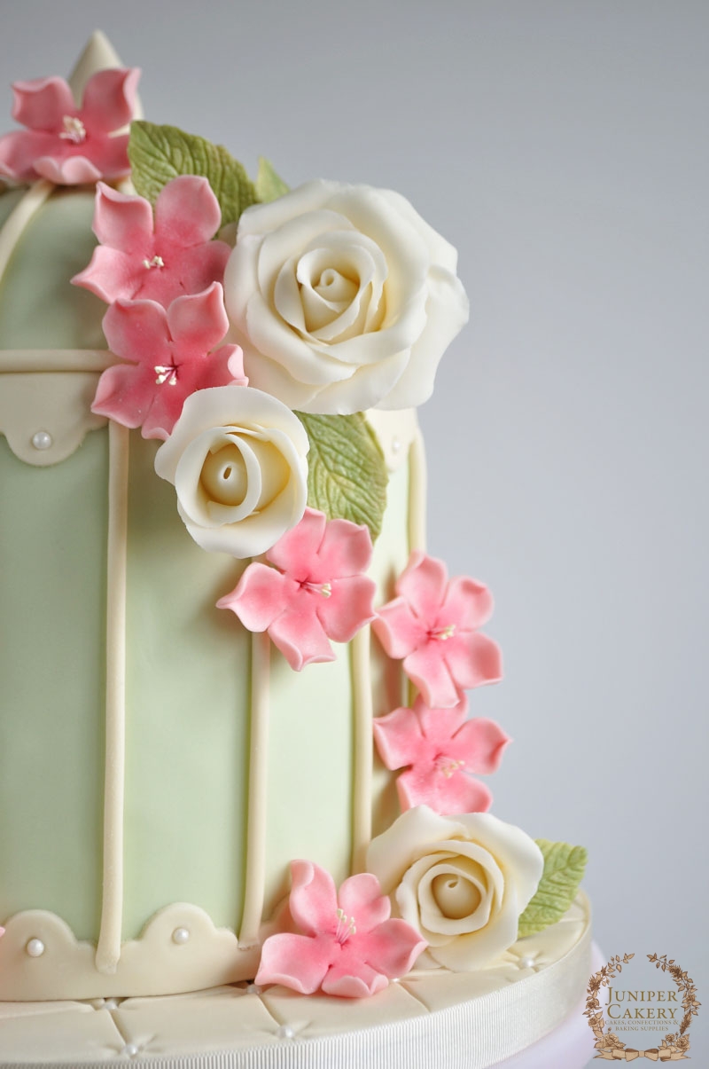 Floral Birdcage Cake by Juniper Cakery