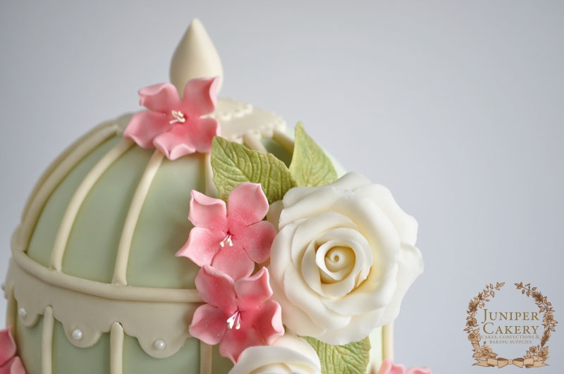 Floral Birdcage Cake by Juniper Cakery