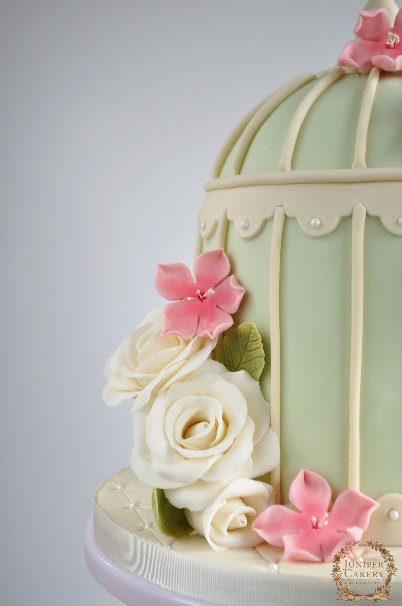 Floral Birdcage Cake by Juniper Cakery