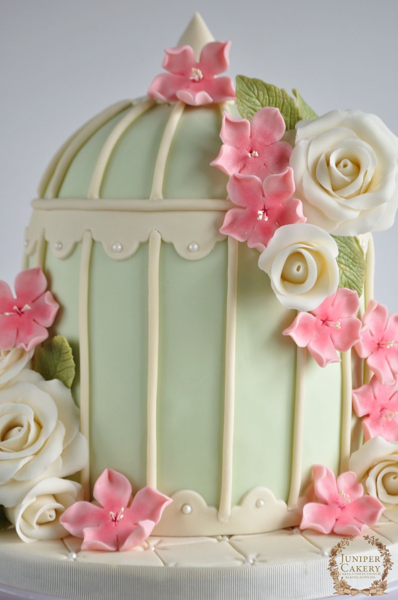 Floral Birdcage Cake by Juniper Cakery