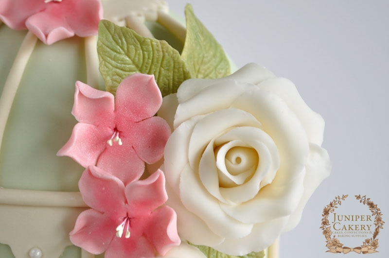 Floral Birdcage Cake by Juniper Cakery