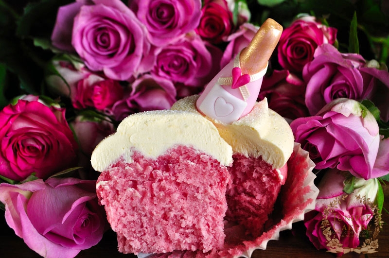 Pink Champagne Cupcakes by Juniper Cakery