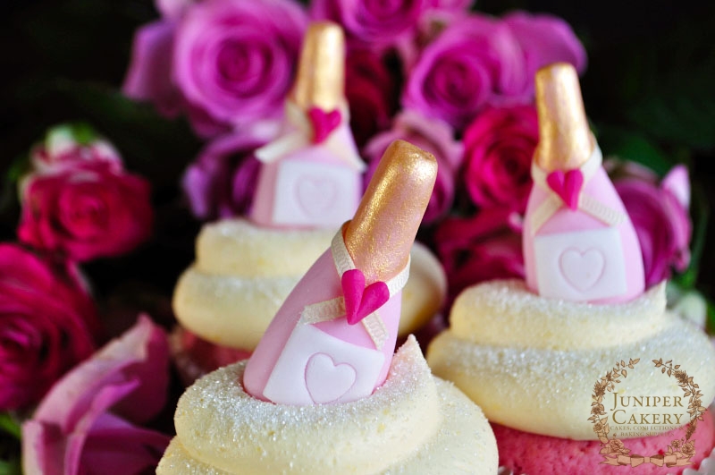 Pink Champagne Cupcakes by Juniper Cakery