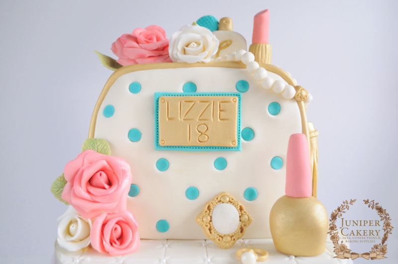 Cosmetics and Jewels Cake by Juniper Cakery