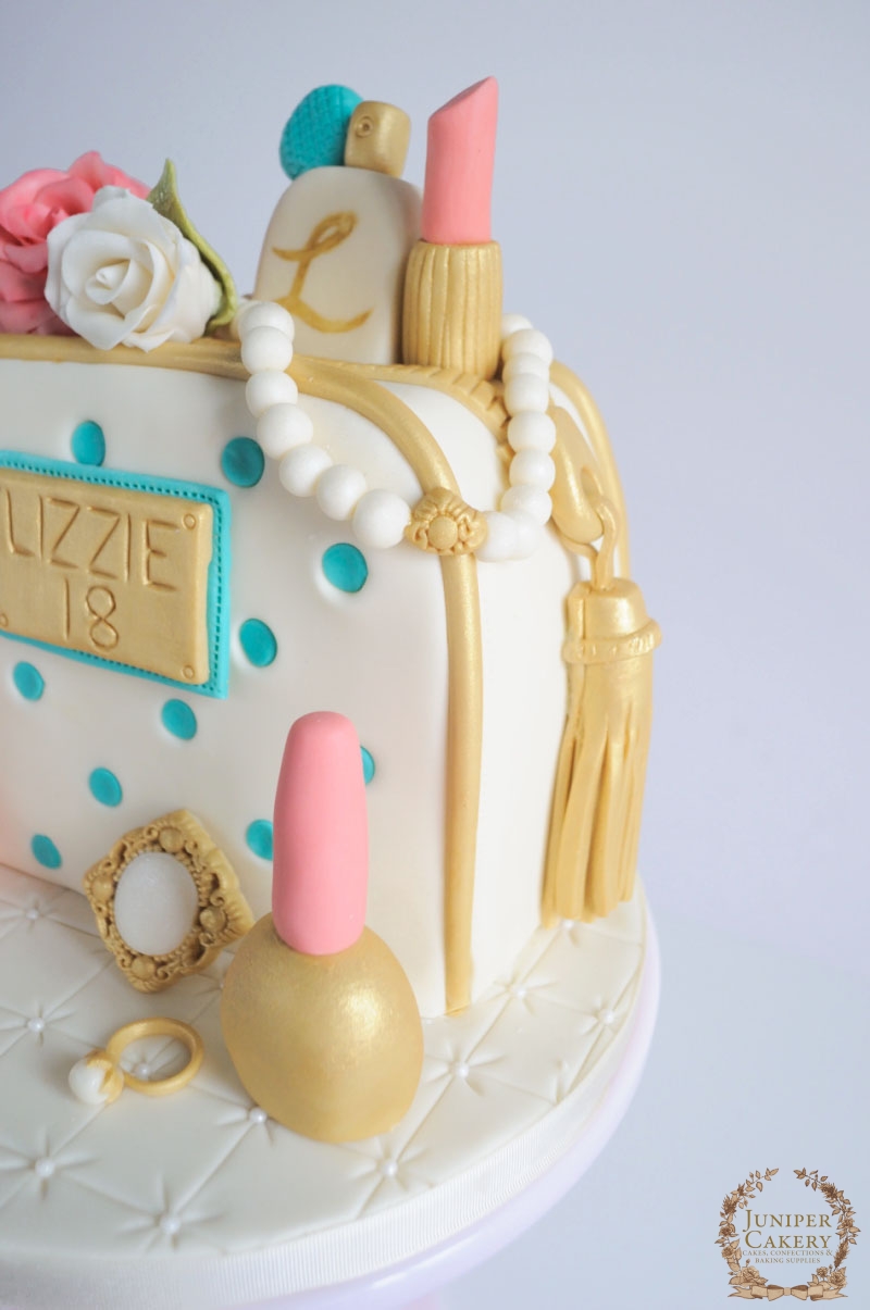 Cosmetics and Jewels Cake by Juniper Cakery