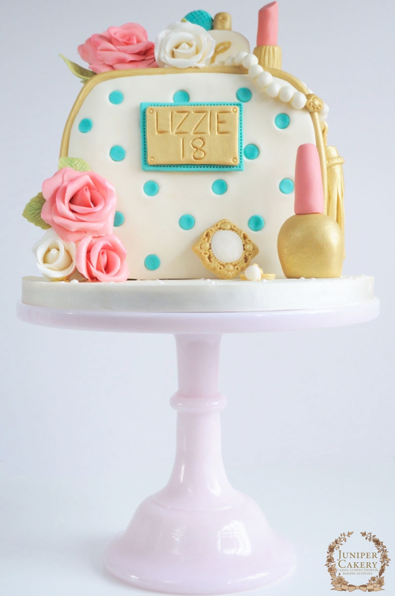 Cosmetics and Jewels Cake by Juniper Cakery