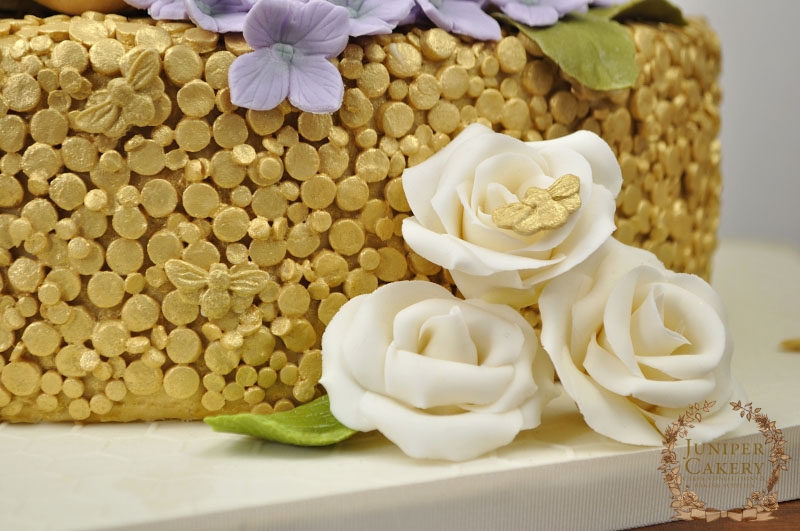 Beehive Macaron Cake by Juniper Cakery