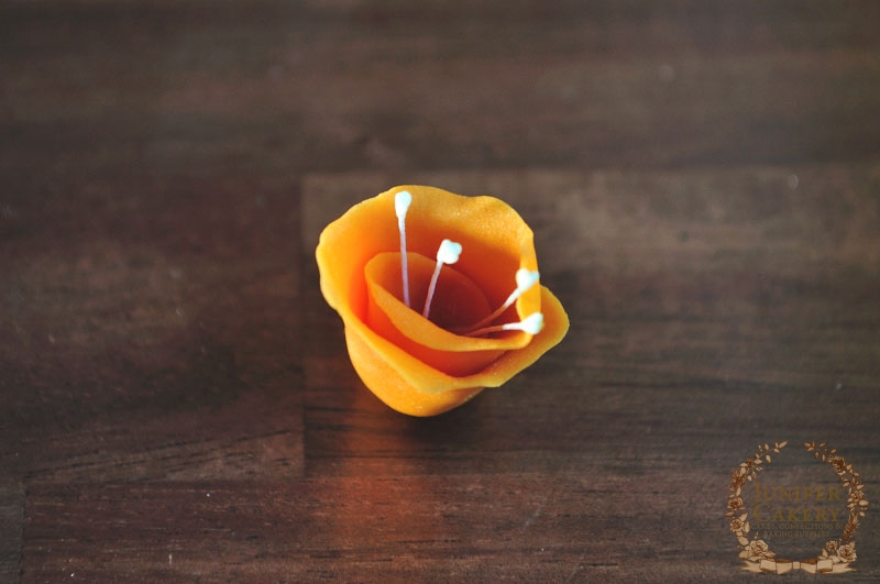 How to make a sugar daffodil flower by Juniper Cakery