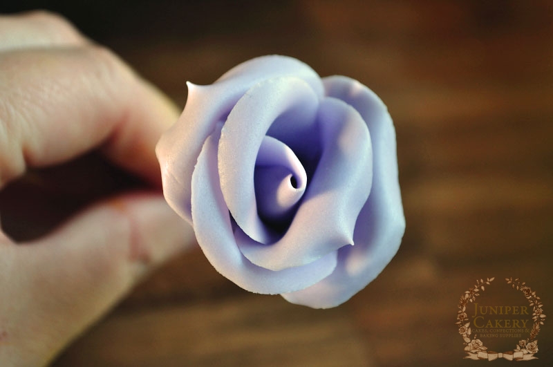 Learn how to create a gum paste rose by Juniper Cakery