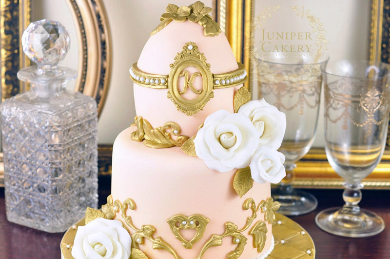 Ornate Faberge Egg Cake by Juniper Cakery