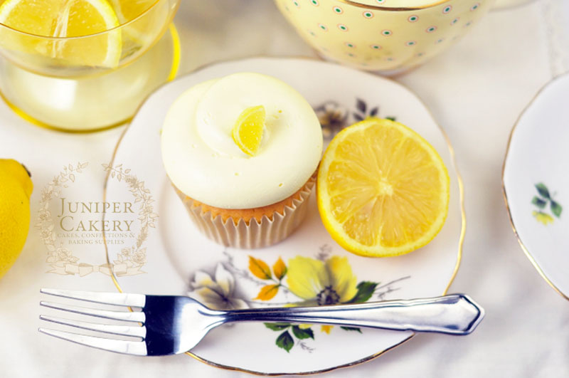 Lemon cupcake recipe perfect for summer by Juniper Cakery