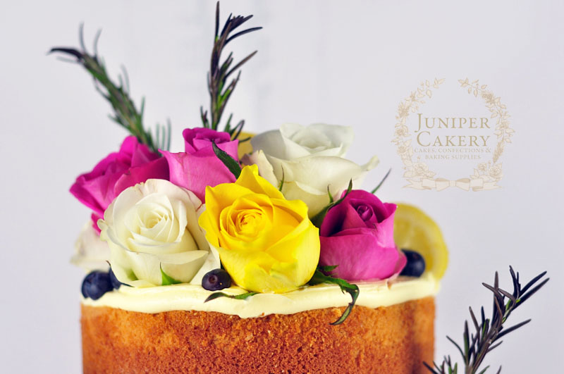 Buttercream naked cake by Juniper Cakery