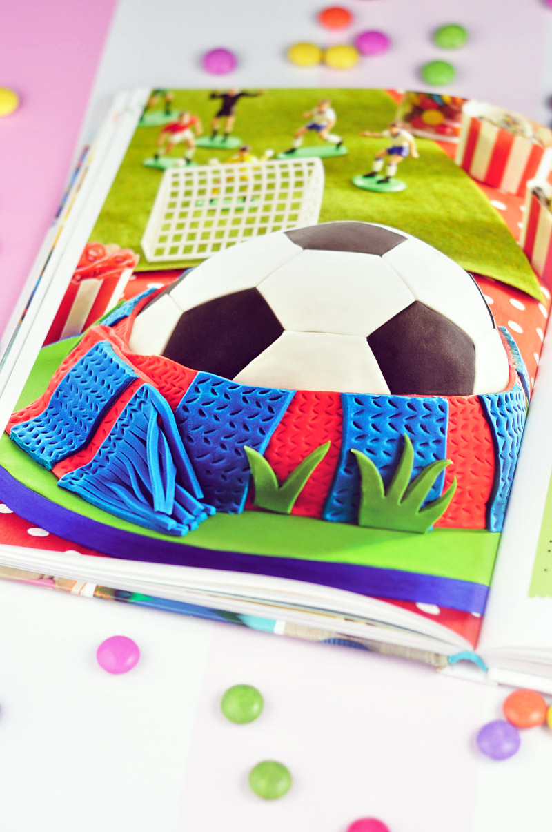 Playful Soccer Ball Cake by Juniper Cakery