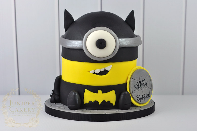 Batman themed Minion Cake by Juniper Cakery