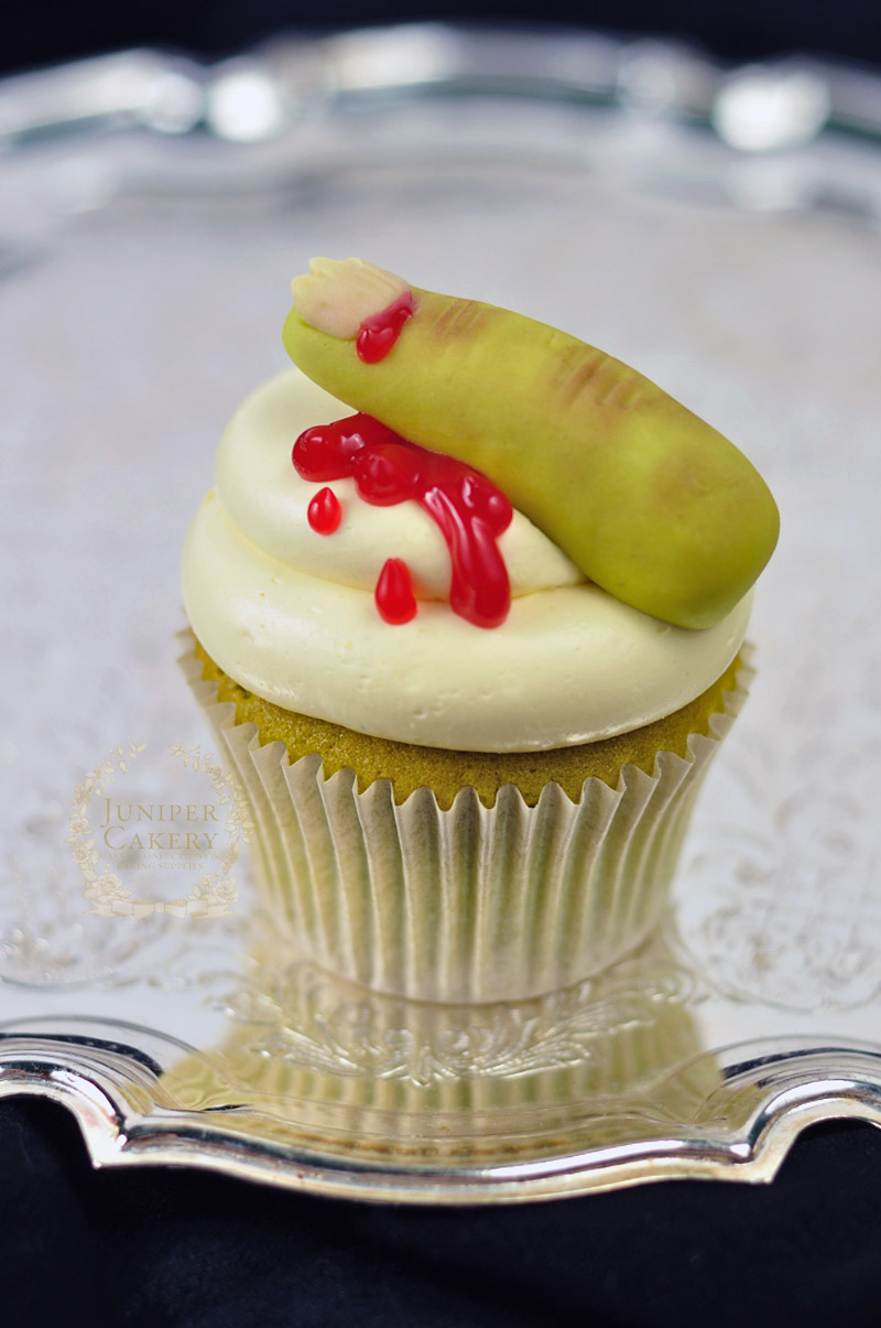 Bloody finger cupcakes by Juniper Cakery