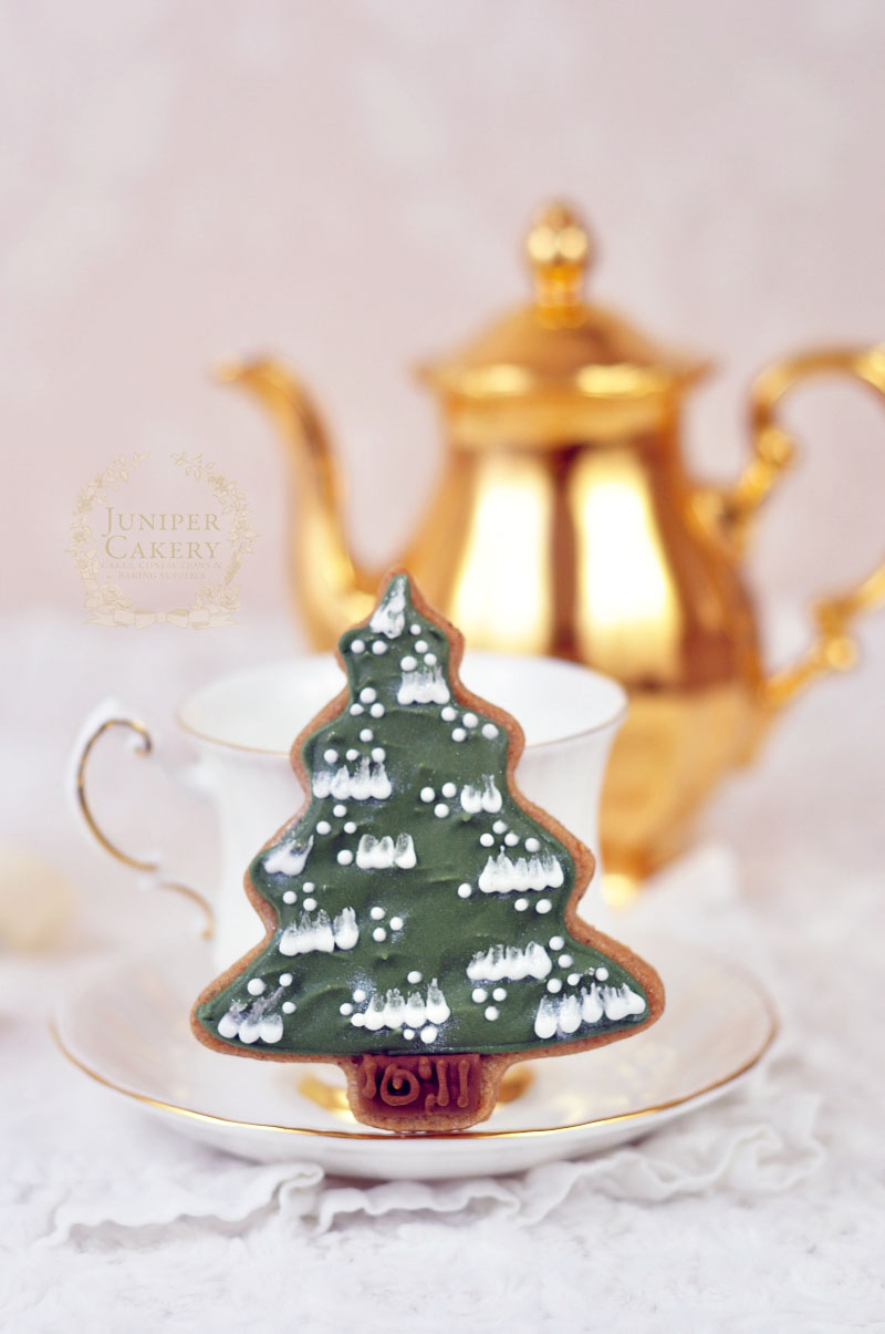 Fun Christmas Tree cookies by Juniper Cakery