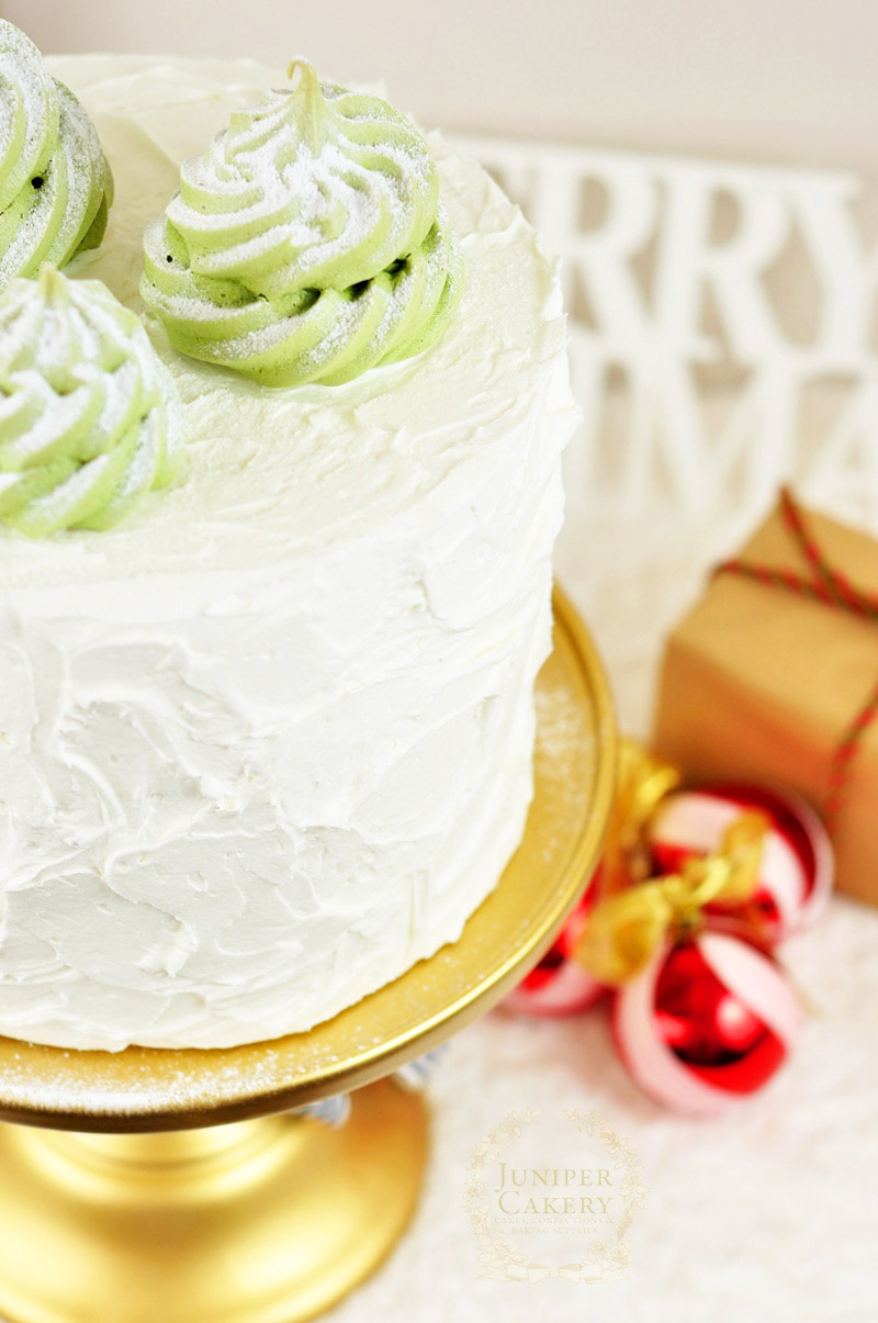 Recipe for meringue Christmas tree cake toppers