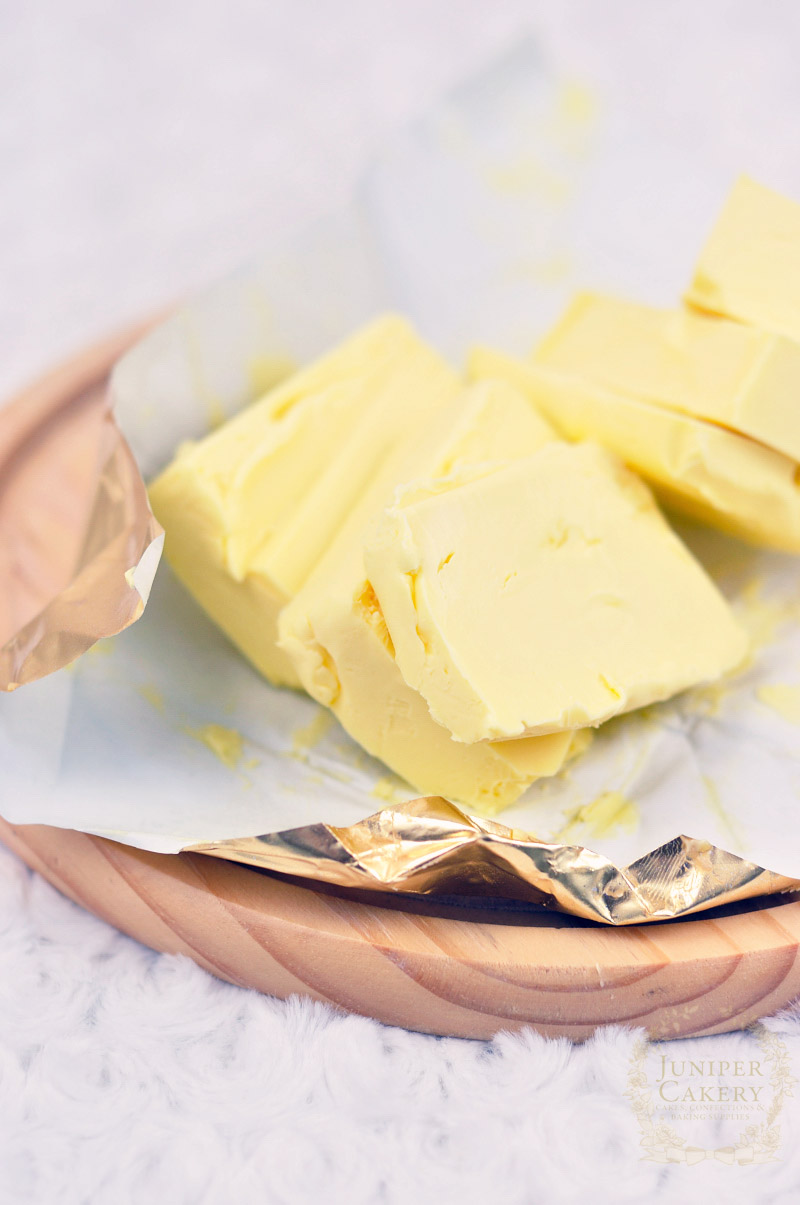 Soft butter used in gingerbread snowflake recipe by Juniper Cakery