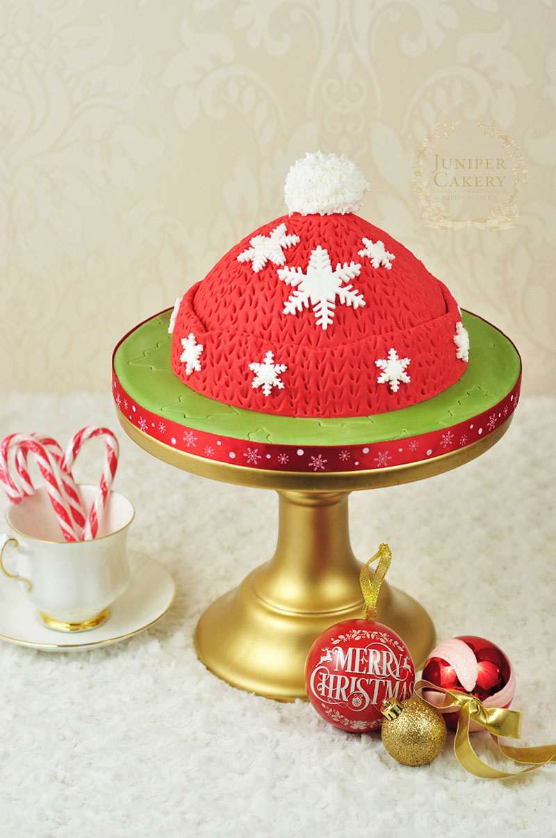 Winter hat cake how-to by Juniper Cakery