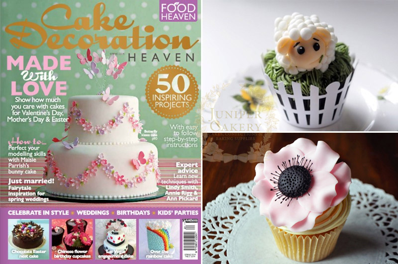 Juniper Cakery in Cake Decoration Heaven magazine Spring 2014