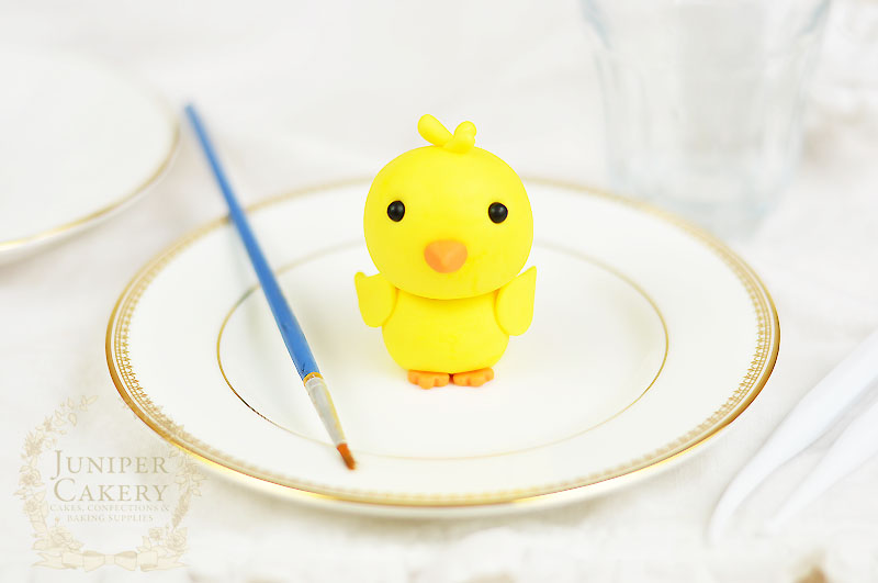 Modelling paste Easter chick tutorial by Juniper Cakery