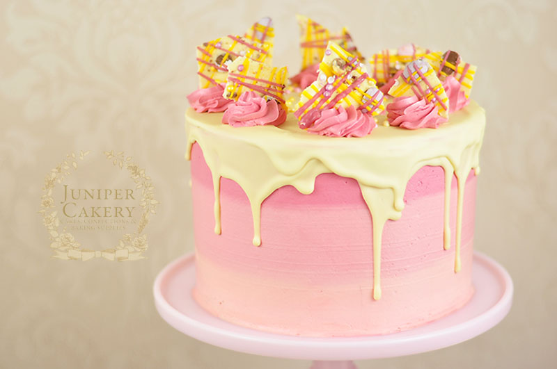 Strawberry milkshake birthday cake by Juniper Cakery