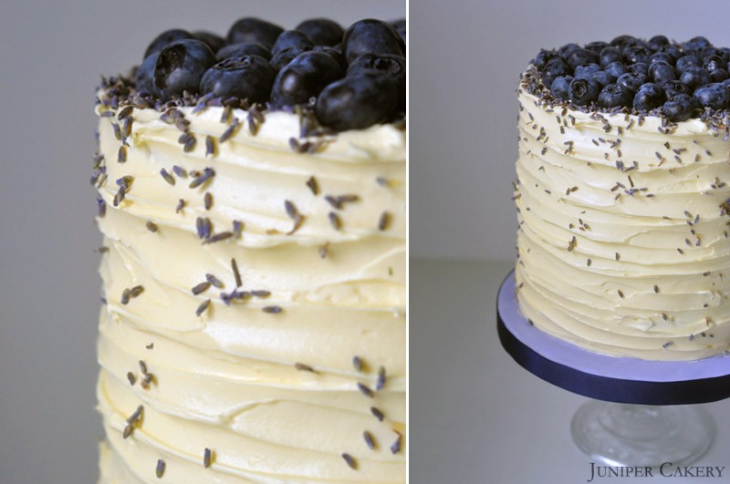 Blueberry, Lavender and White Chocolate Cake