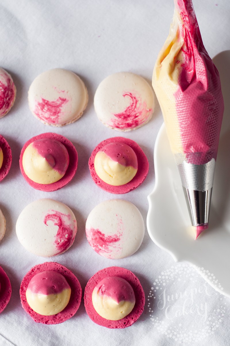 Pink lemonade macarons by Juniper Cakery