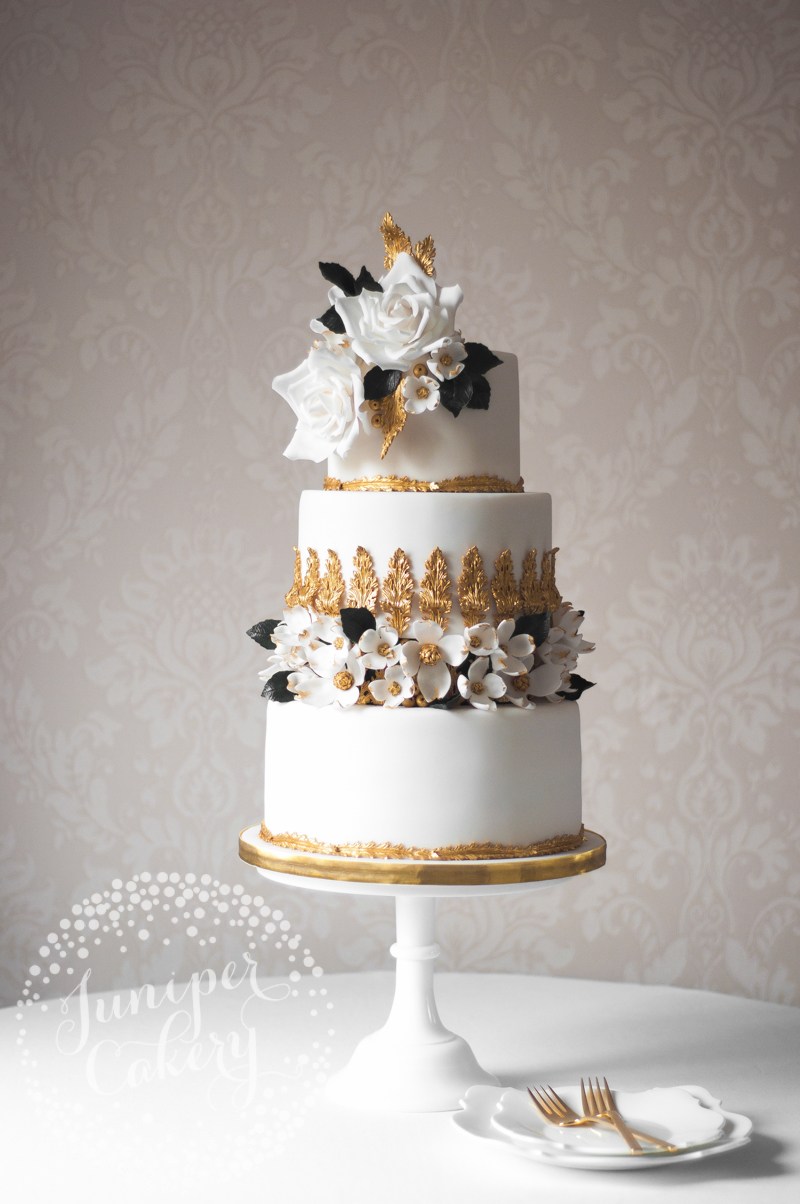 Rococo wedding cake by Juniper Cakery